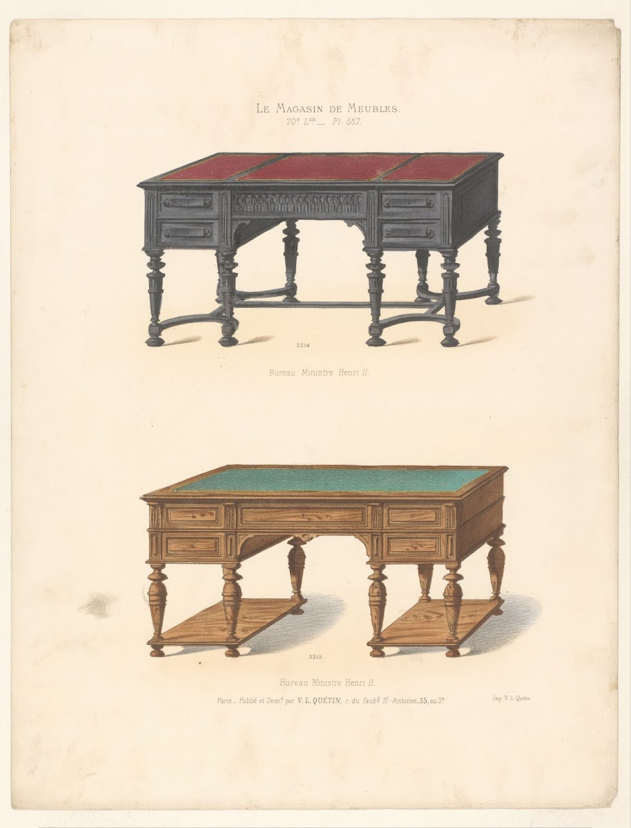 Bureau ministre Henri II 1832   1904