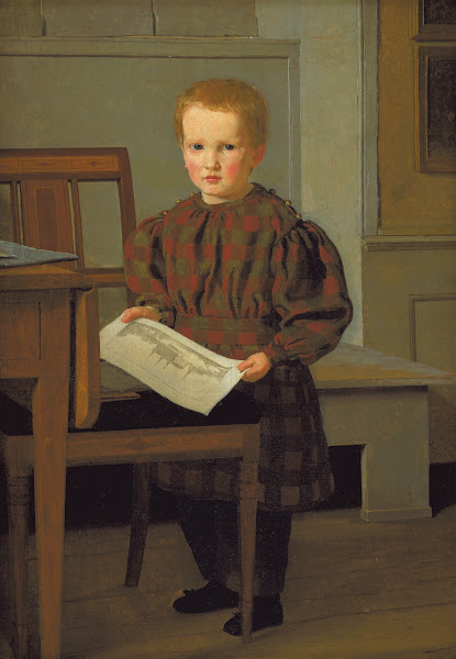 The Painter CW Eckersbergs Son Julius in his Fathers Studio 1831