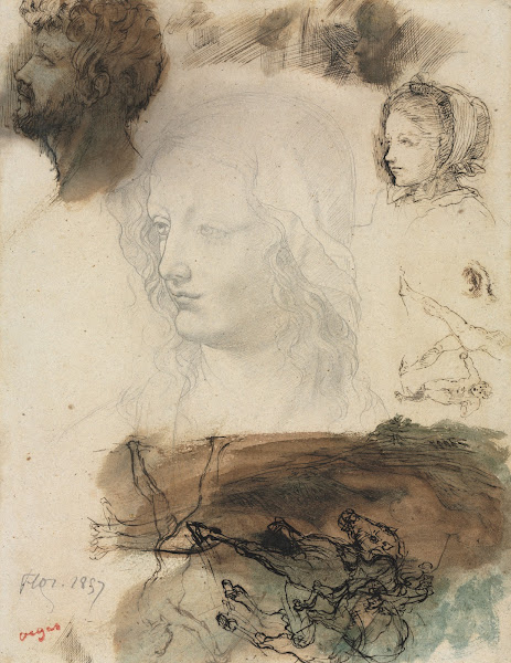 Sheet of Studies and Sketches 1858