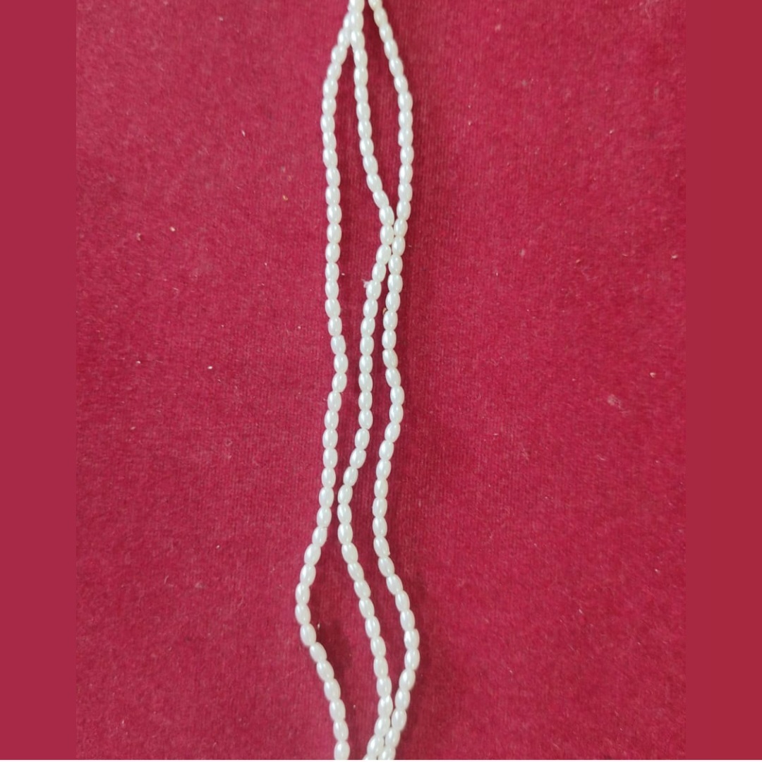 3 mm oval / gahu pearl-pack of 3 line