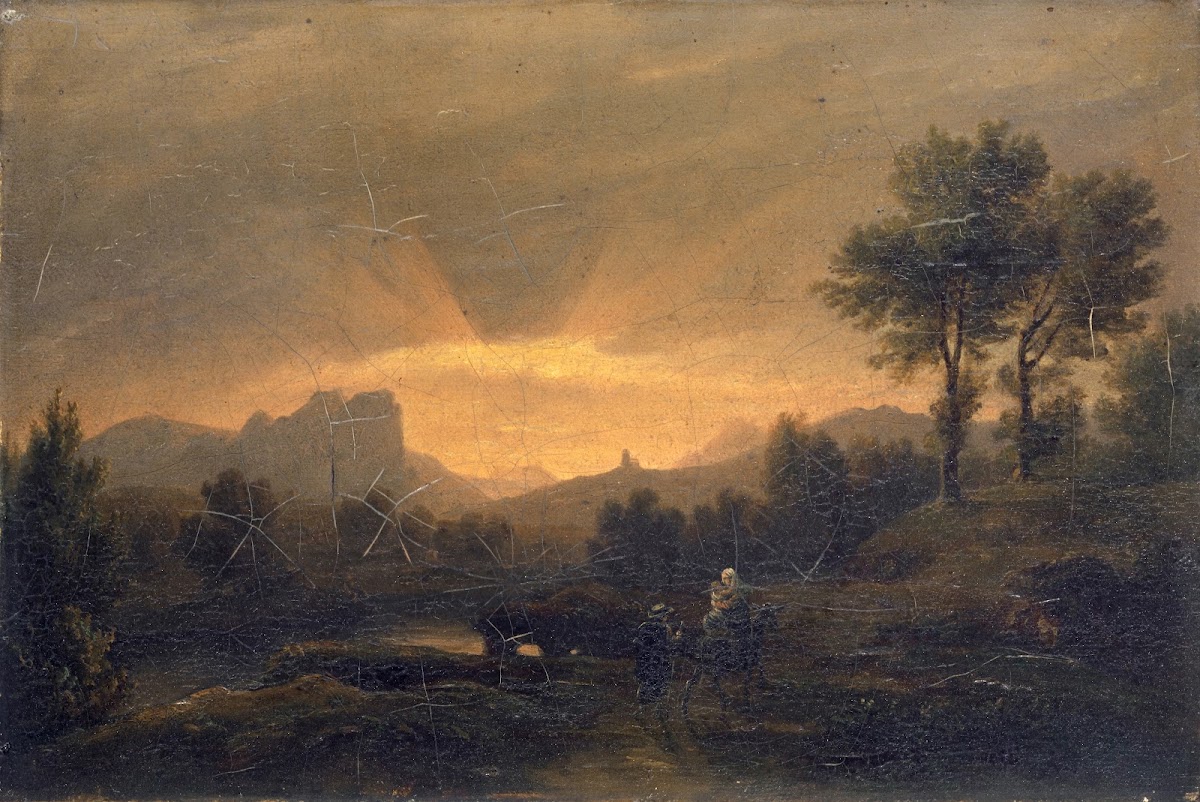River Landscape with Flight into Egypt