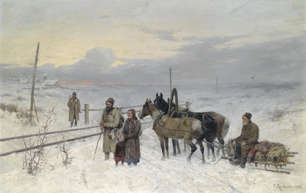 Warten auf den Zug 1882
