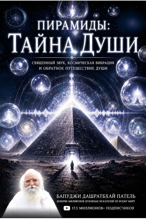 Обложка книги «Пирамиды: тайна души» — Pyramids: The Soul Mystery — Bapuji Dashrathbhai Patel