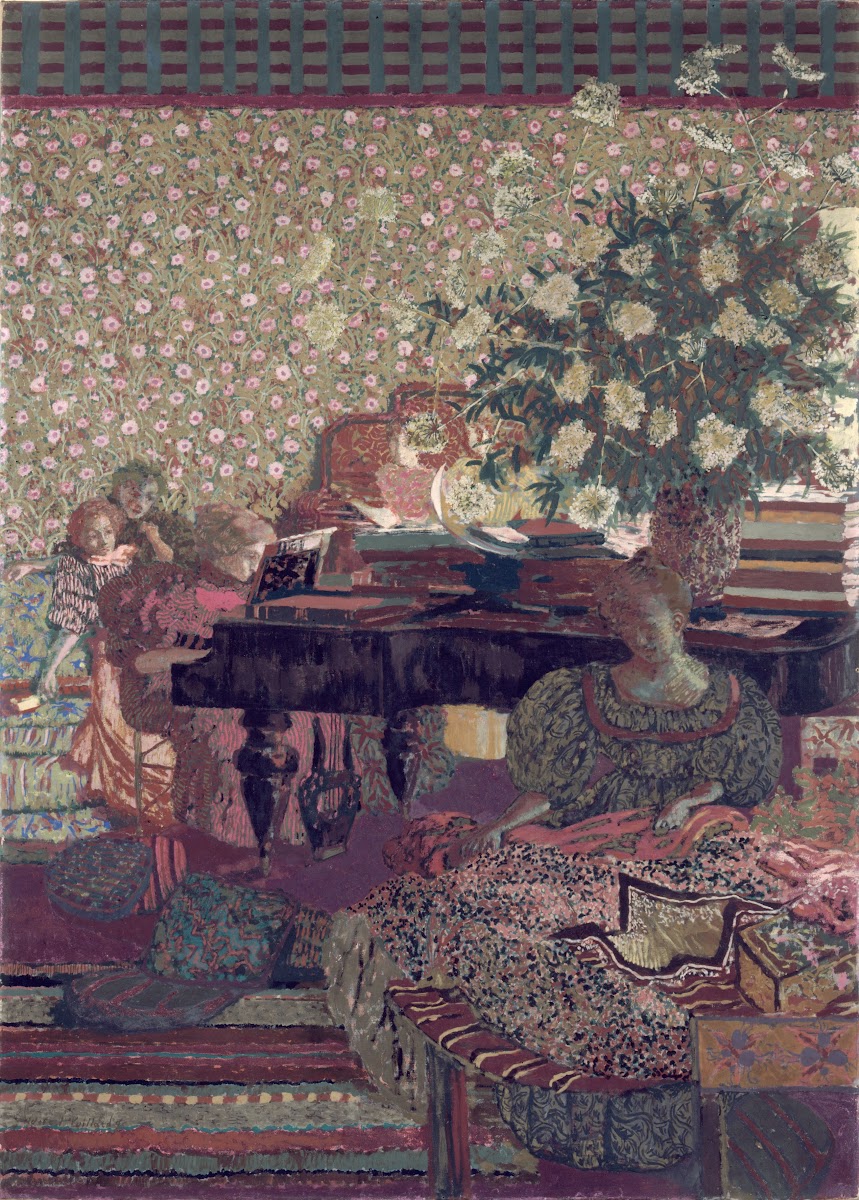 Personnages dans un intérieur La musique 1896