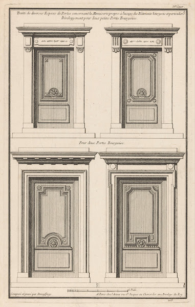 Développement pour deux petites Portes Bourgeoise 1767