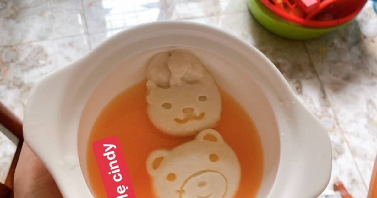 Đậu hũ non yến mạch sốt quýt
