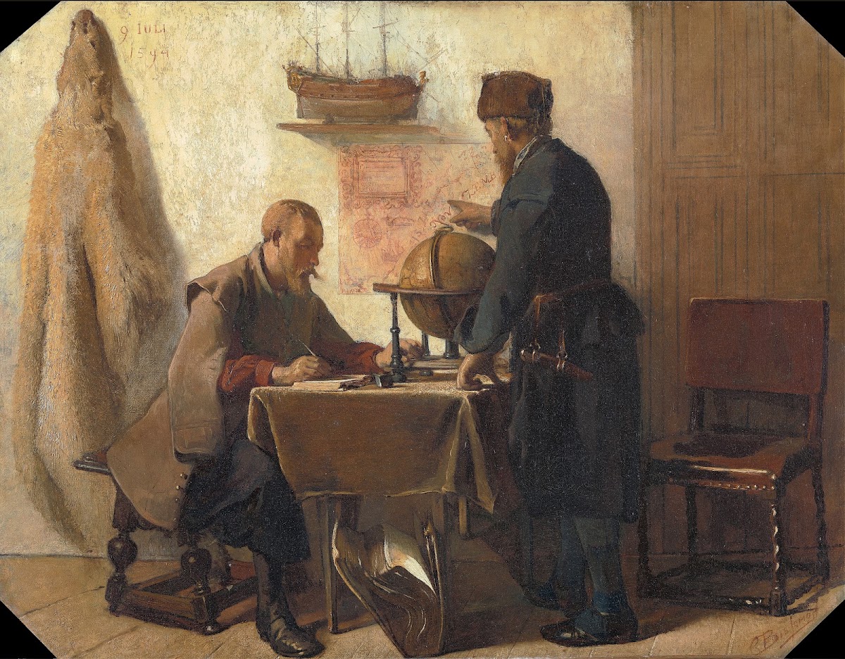 Heemskerck And Barents Planning Their Second Expedition To The Far North 1862