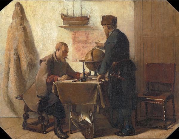 Heemskerck And Barents Planning Their Second Expedition To The Far North 1862