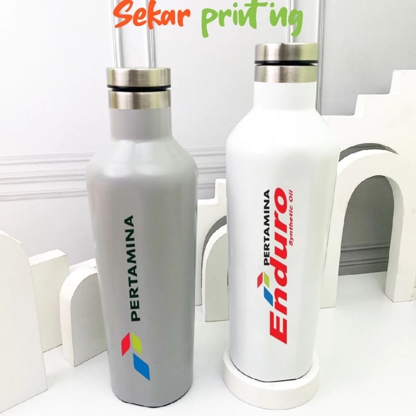 tumbler canteen premium costum /botol minum/thermos air/tumbler — foto 2