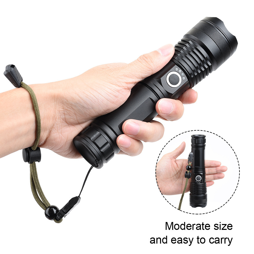 Aluminium-Taschenlampe, 3000 mAh