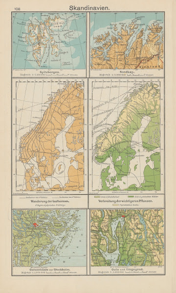 Skandinavien Spitzbergen  Nordkap  Ostseeküste vor Stockholm  Oslo und Umgegend