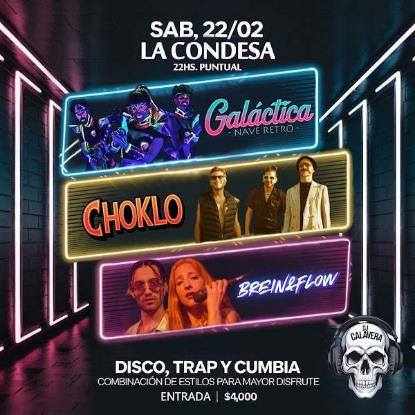 DISCO, TRAP Y CUMBIA