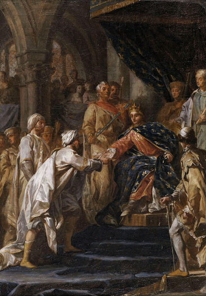 Saint Louis Recevant Les Messagers Du Vieux De La Montagne 1773