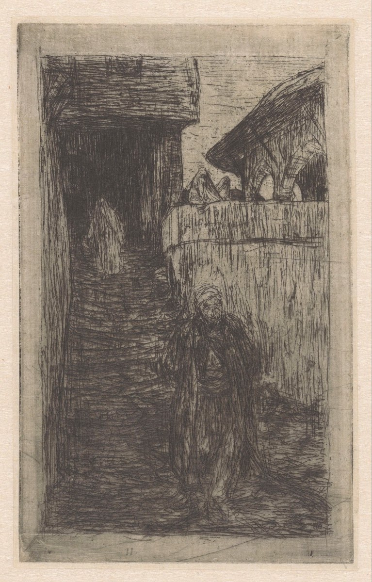 Binnenplaats in Scutari 1888