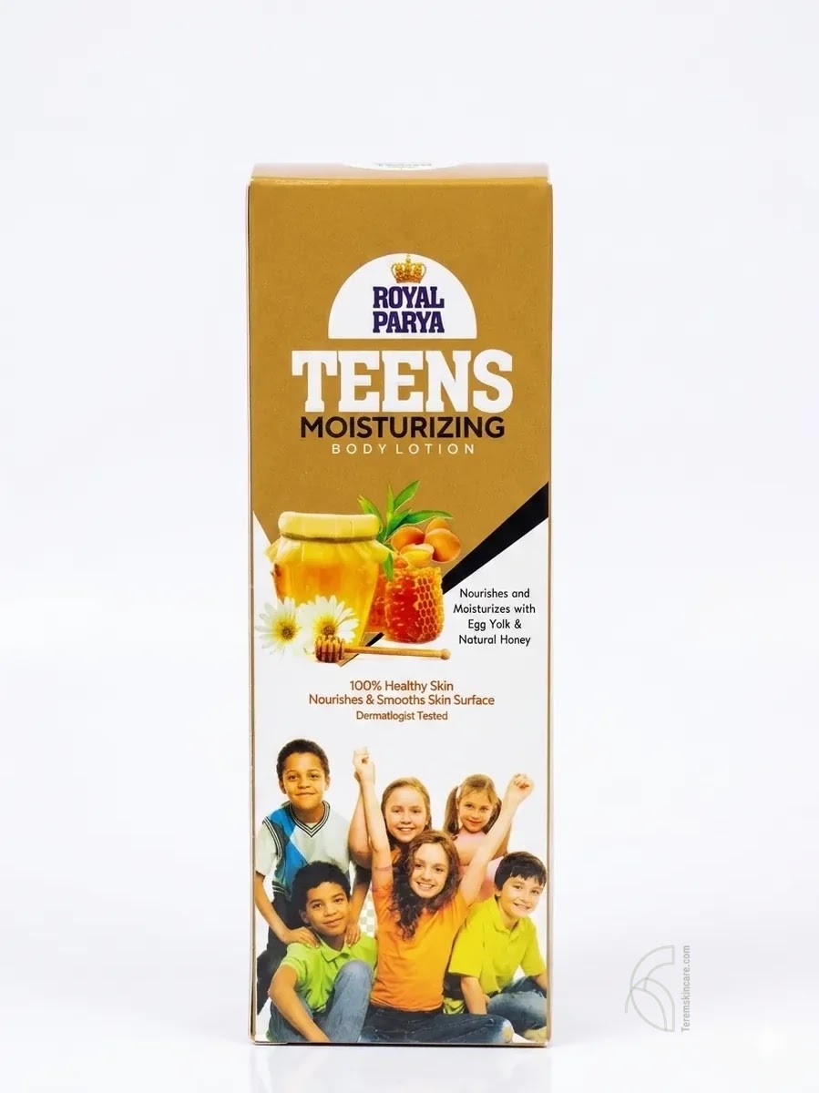 Royal Parya Teens Moisturizing Body Lotion Nourishes and Moisturizes with Egg Yolk & Natural Honey