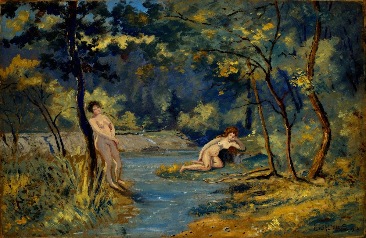 Standing and Reclining Nymphs 1908