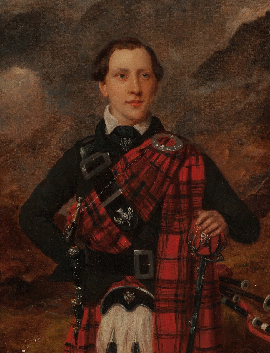 Young Man in Scotch Plaid circa 1780