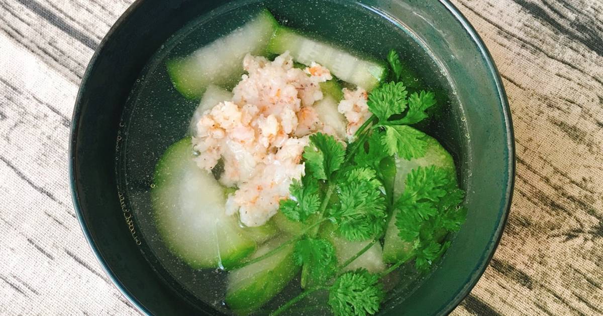 Canh Bí Xanh Nấu Tôm