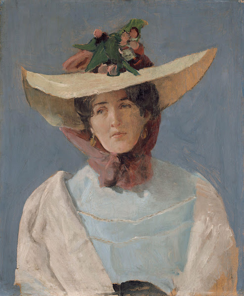 Portrett av skuespillerinnen Agnes Mowinckel 1904
