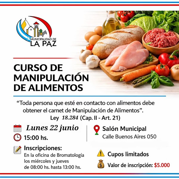 Curso de Manipulación de Alimentos