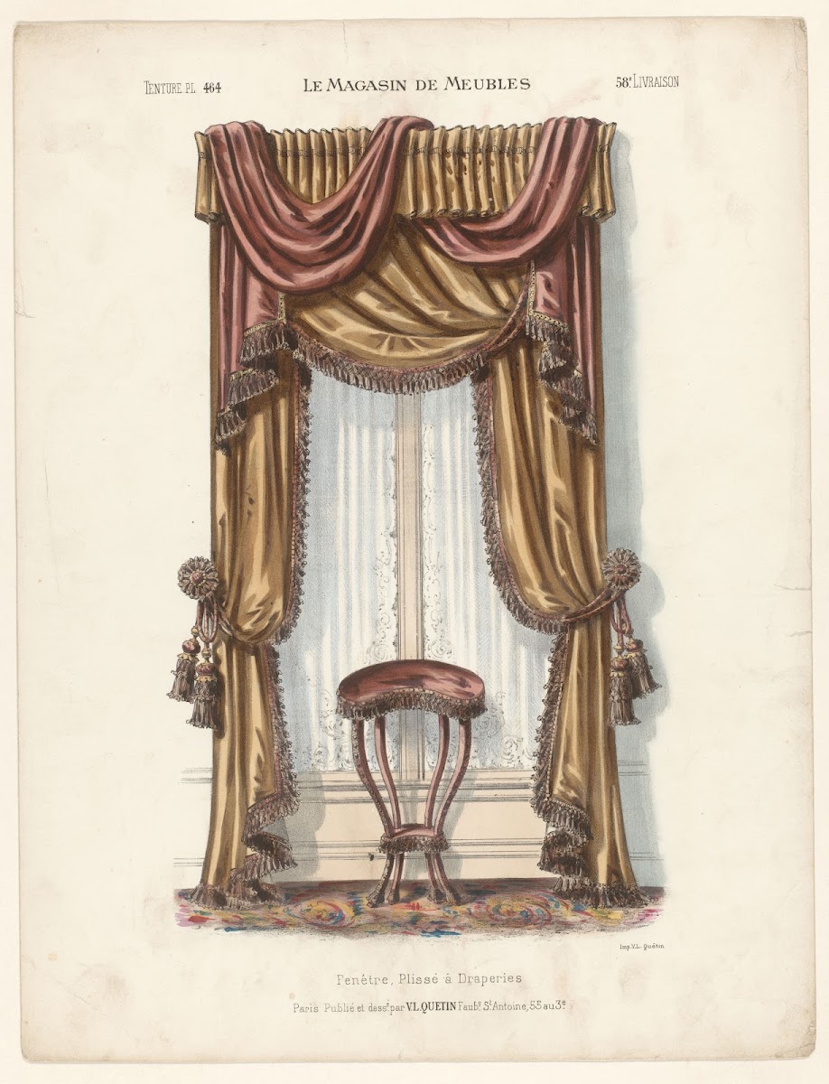 Fenêtre Plissé a Draperies 1832   1904