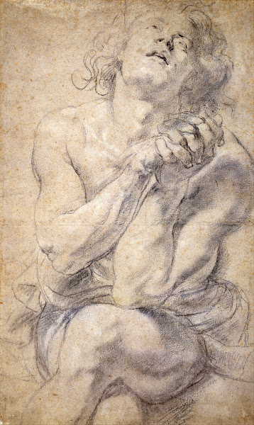 Seated Male Youth Study for Daniel 1600 1640