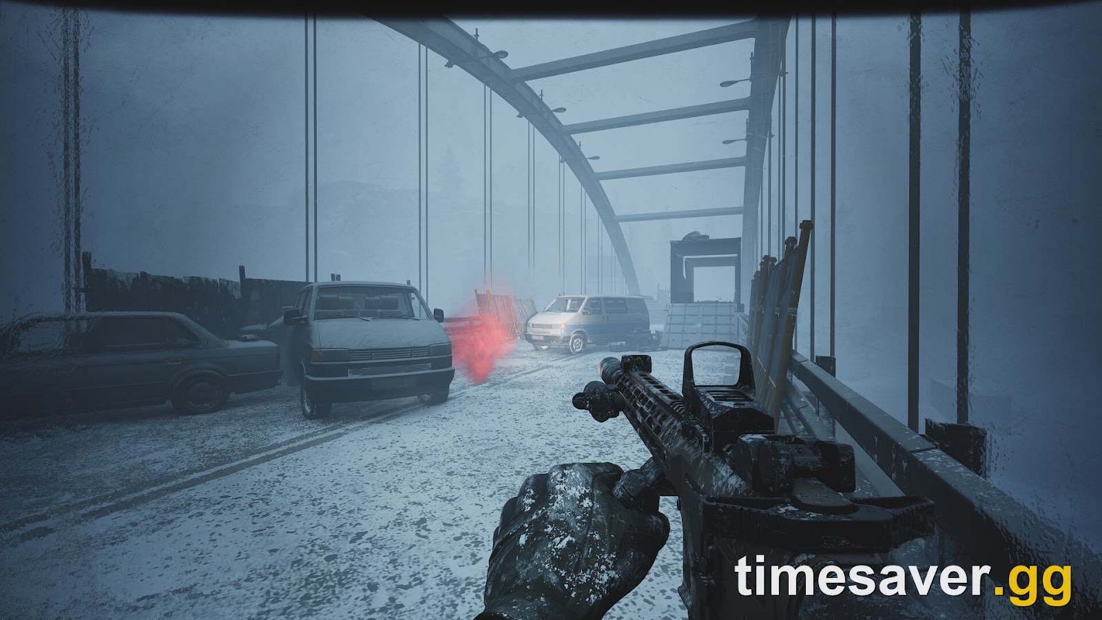 A snowbound Arena Breakout: Infinite raid — winter maps like the Airport push extraction stakes higher