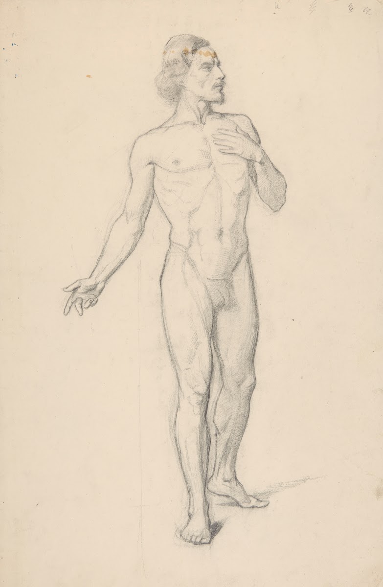 Study of a nude male 1858