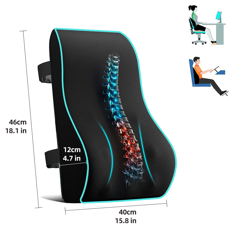 Ergonomic Memory Foam Lumbar Support