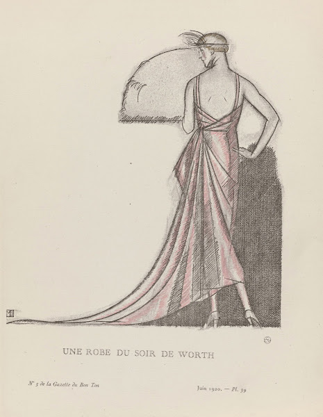 Une robe du soir de Worth 1920