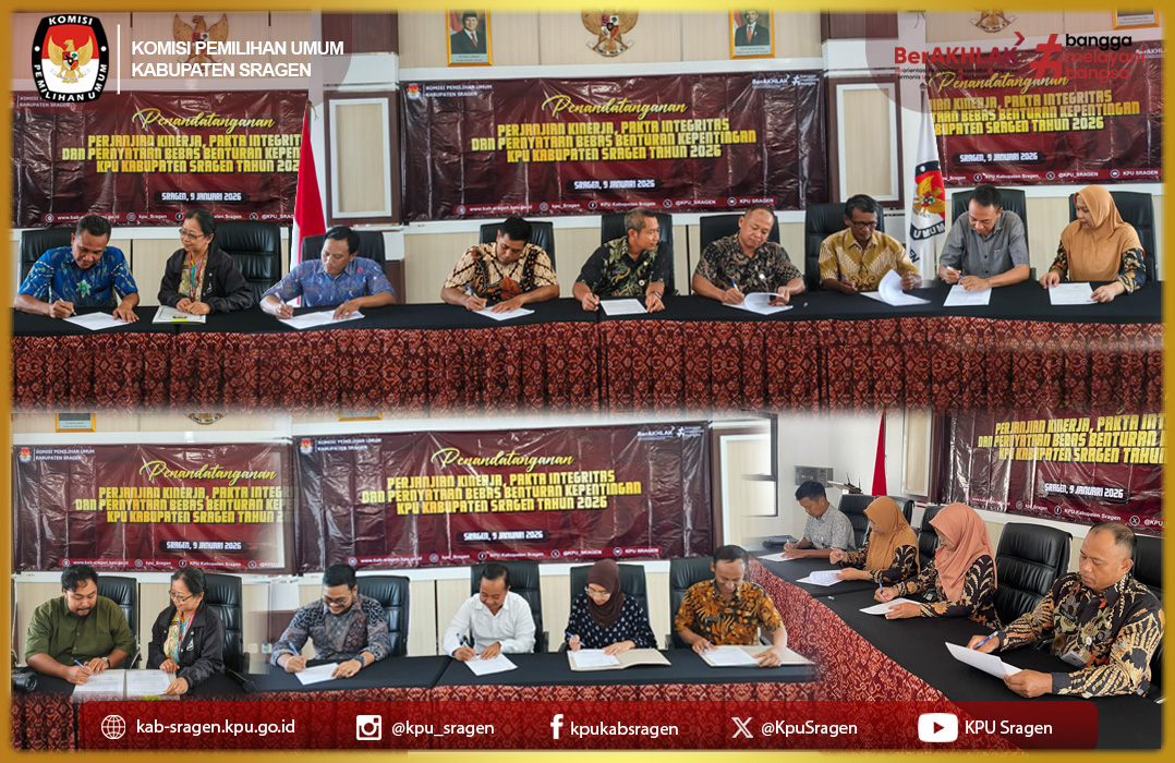 Penandatangan Perjanjian Kinerja Ketua dan Sekretaris 2026