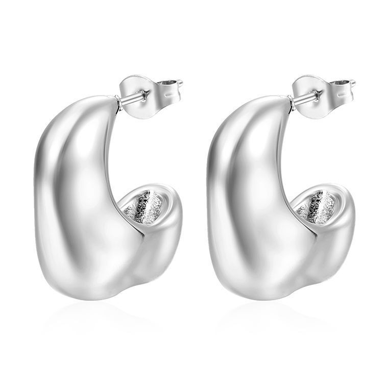 Crescent Moon Earrings made of Stainless Steel