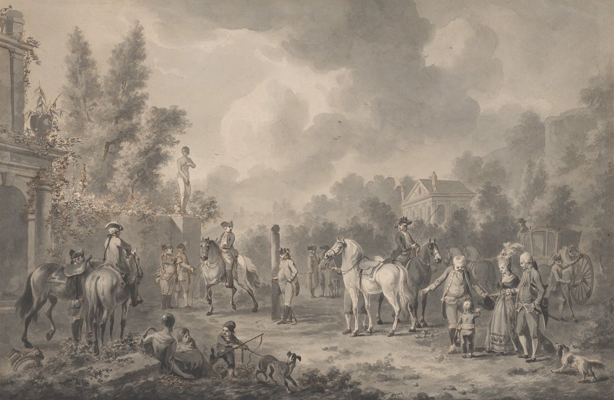 A Riding School with a Visiting Family 1778