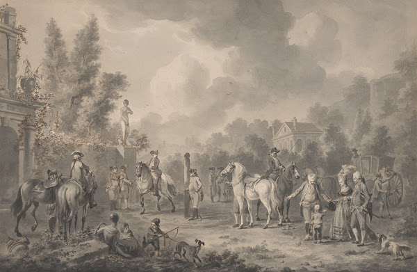 A Riding School with a Visiting Family 1778