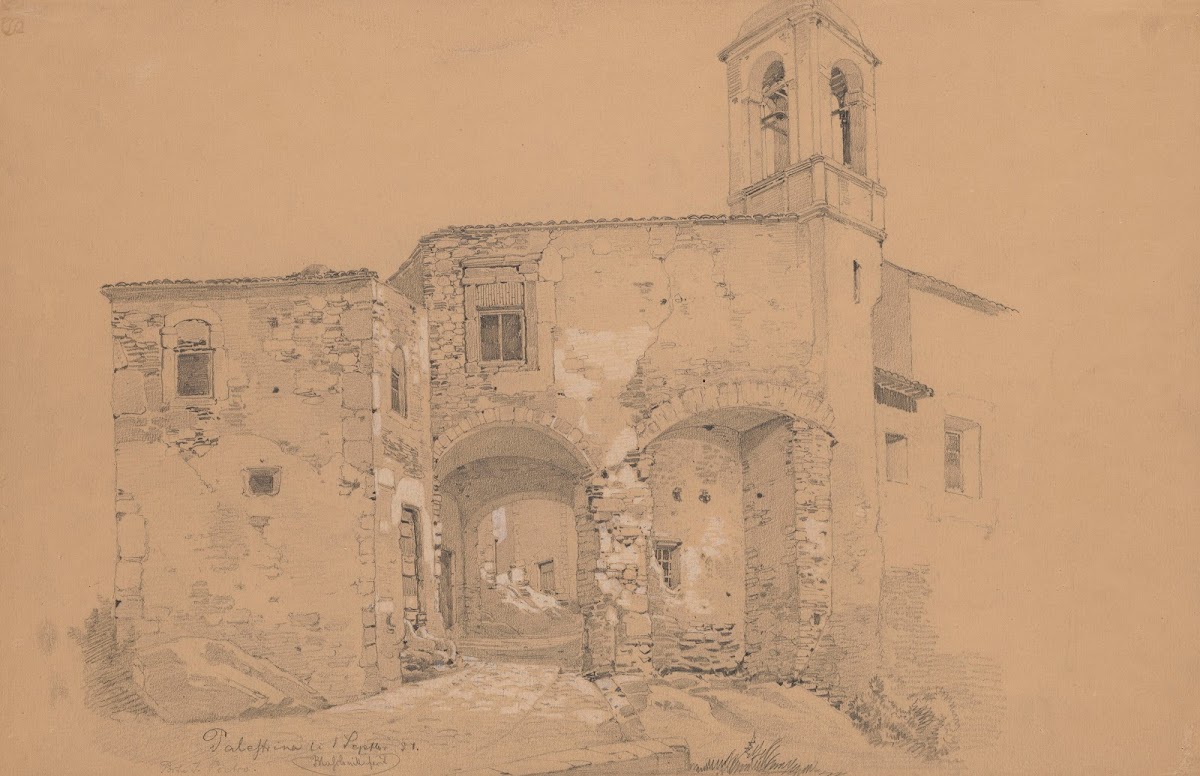 St Peters Gate in Palestrina 1854