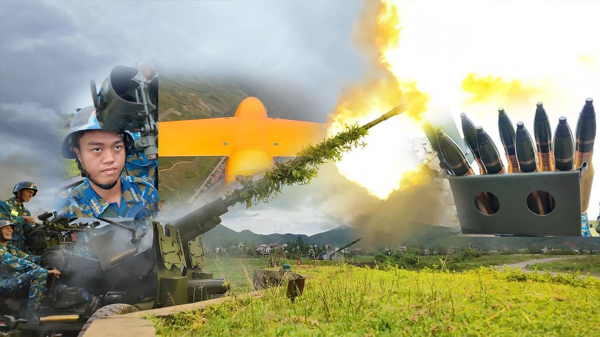 Choáng ngợp màn diễn tập bắn đạn thật, lưới lửa phòng không hạ gục UAV - Báo VTC News