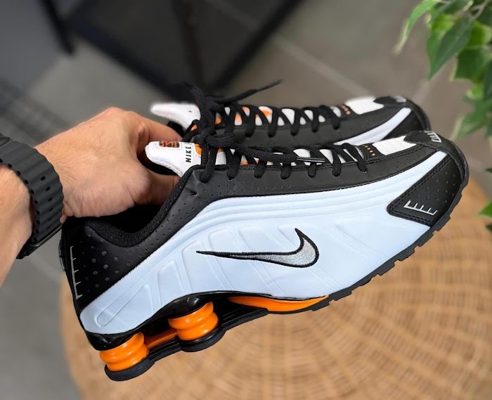Nike Shox R4 Blanco Naranja