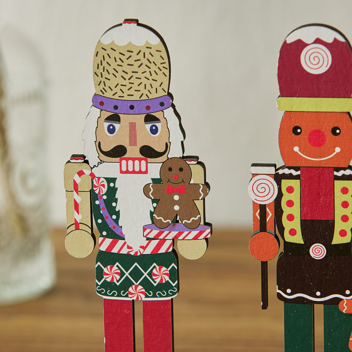 Decorative wooden nutcracker soldier for Christmas