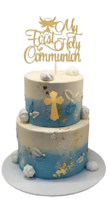 2 Tier Communion Buttercream Cake CB-NC694