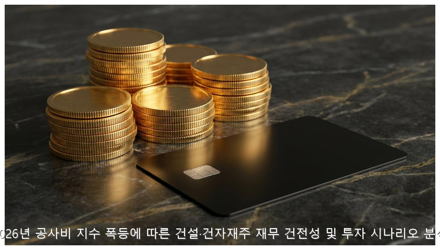 2026년 공사비 지수 폭등에 따른 건설·건자재주 재무 건전성 및 투자 시나리오 분석 핵심 안내 및 분석 인포그래픽 (5)