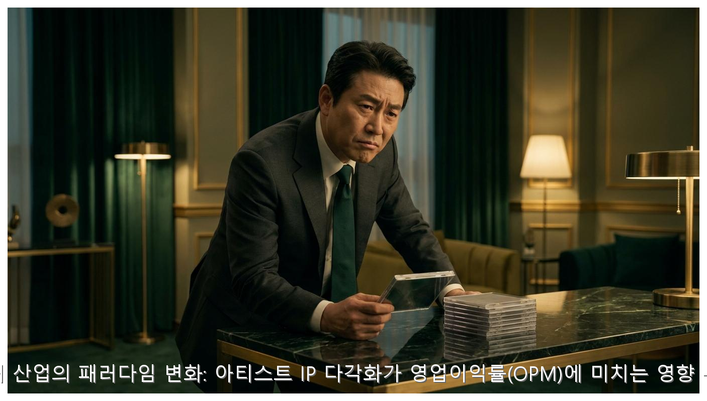 엔터 산업의 패러다임 변화: 아티스트 IP 다각화가 영업이익률(OPM)에 미치는 영향 분석 핵심 안내 및 분석 인포그래픽 (2)