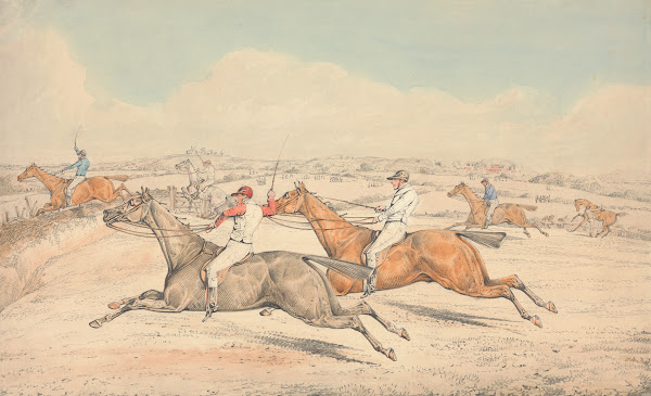Steeplechasing The Field Coming up to a Ditch