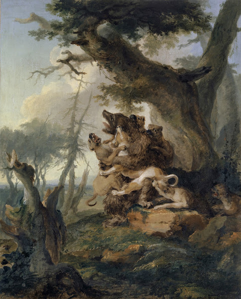 Bear Attacked by a Pack of Hounds 1772