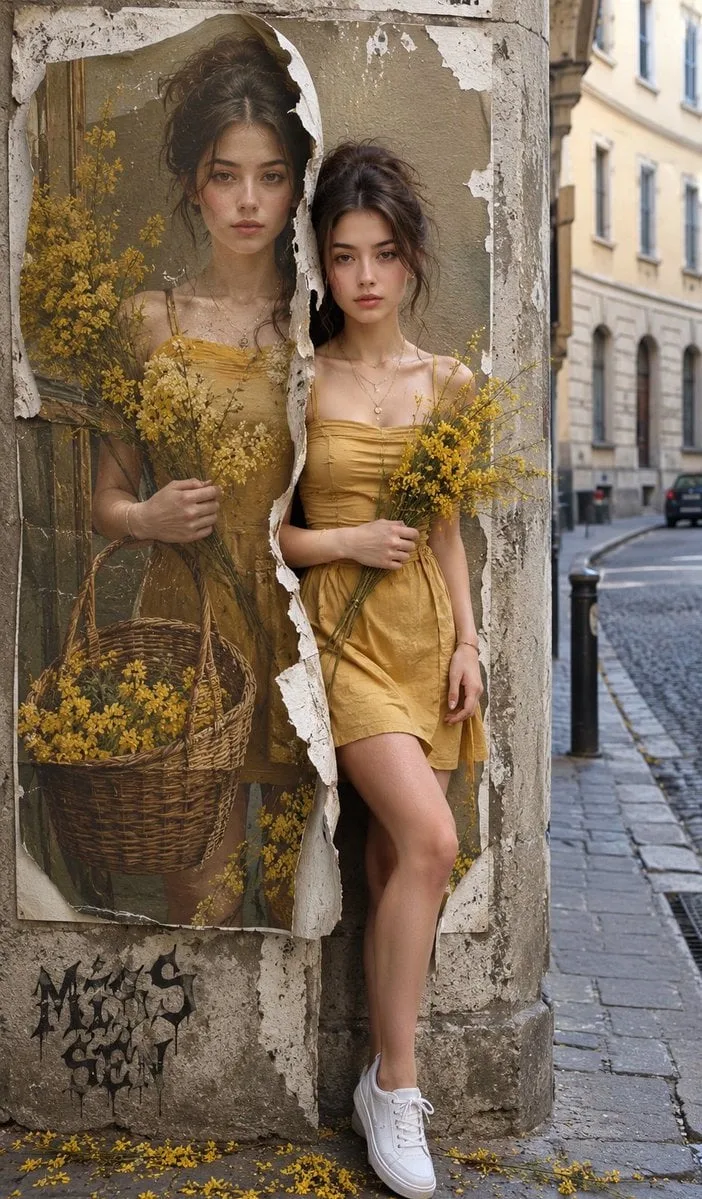 Un retrato realista de cuerpo entero