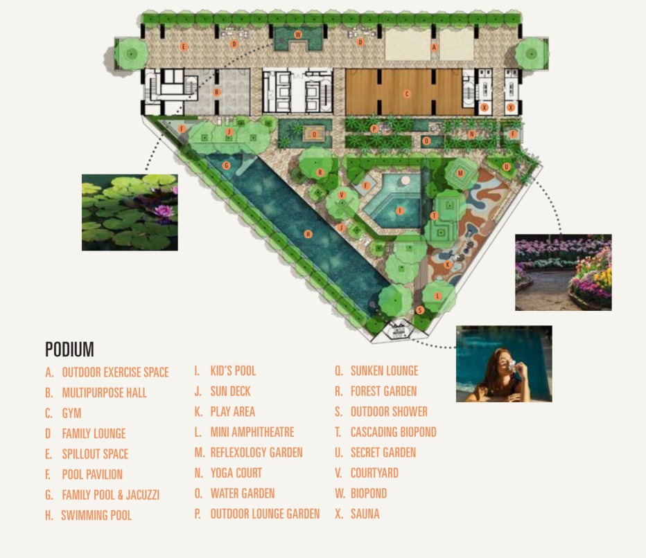 Vox Type B floor plan — 702 sq ft, 2 bedrooms