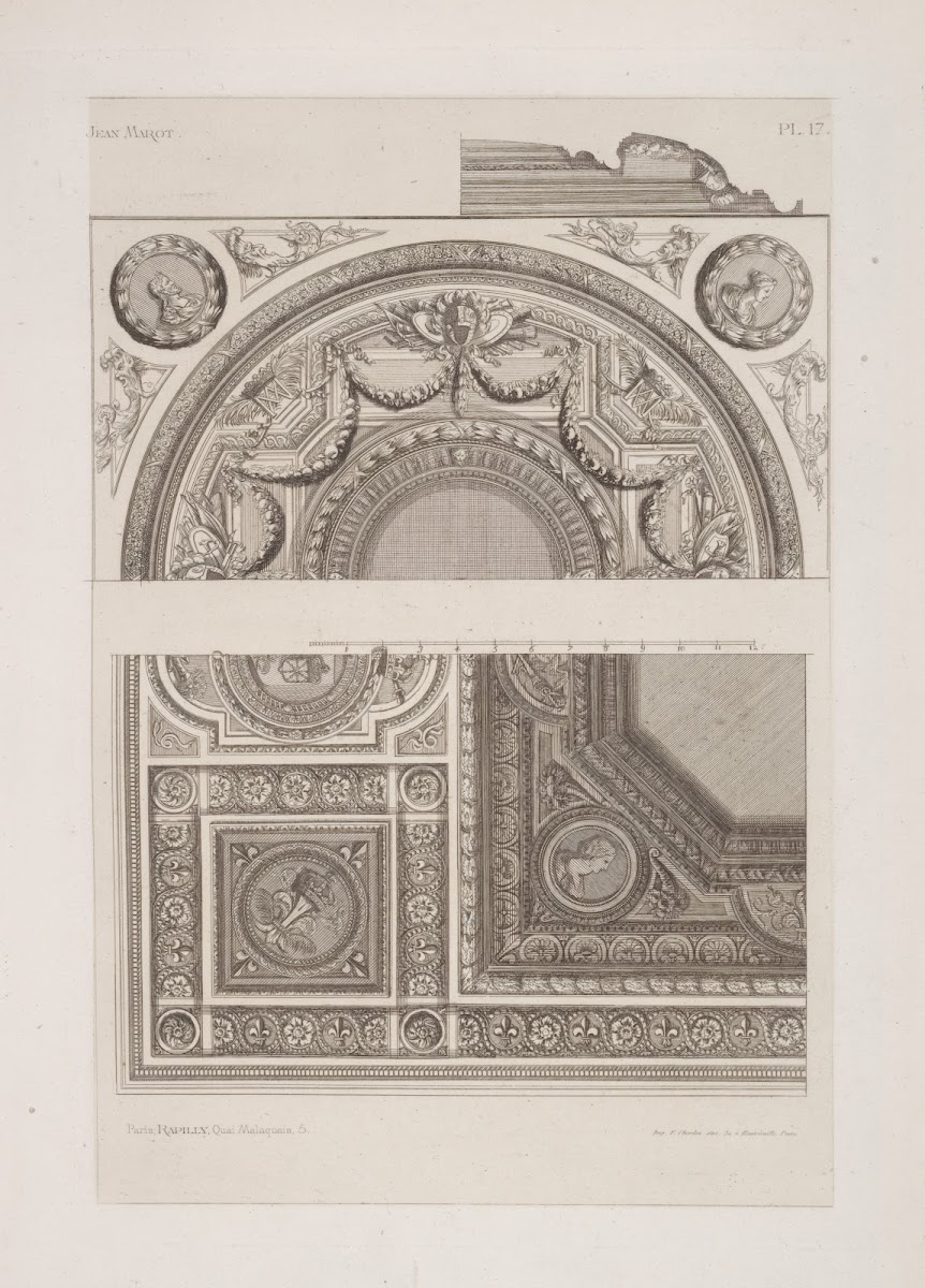 Designs For Ceiling And Tympanum With Roundels Showing Busts In Profile 1875 189