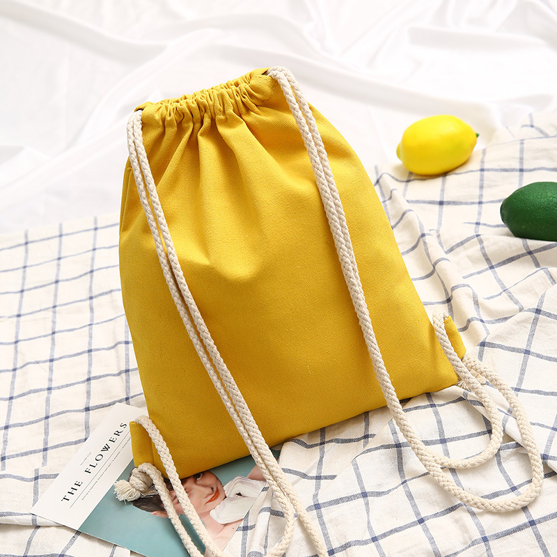 Lightweight cotton fabric backpack