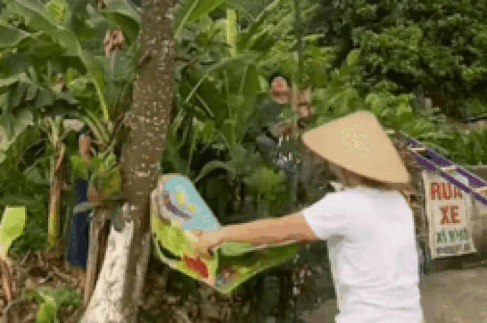 Mang bạt ra hứng mít chín, cô gái không ngờ đến diễn biến tiếp đó - Tạp chí SaoStar