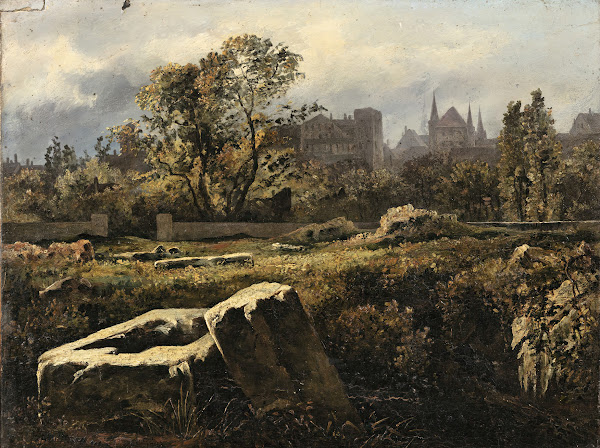 Roman Cemetery In Avenches Switzerland 1829