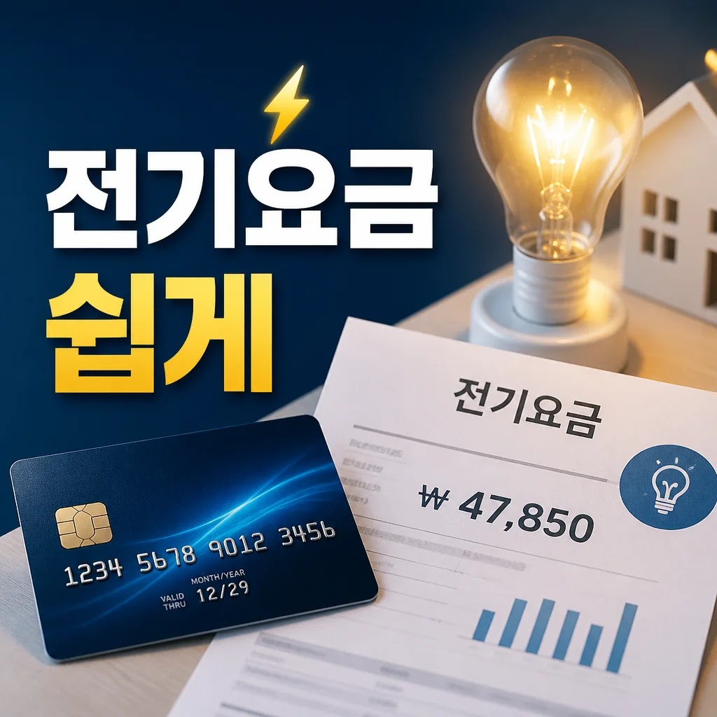 전기요금 신용카드 납부 방법 5가지